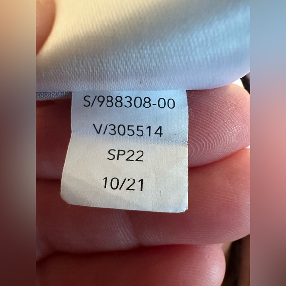 ATHLETA 4 PETITE Vienna Straight Leg Navy Print Cargo Stretch Center Seam Pocket - Picture 13 of 14